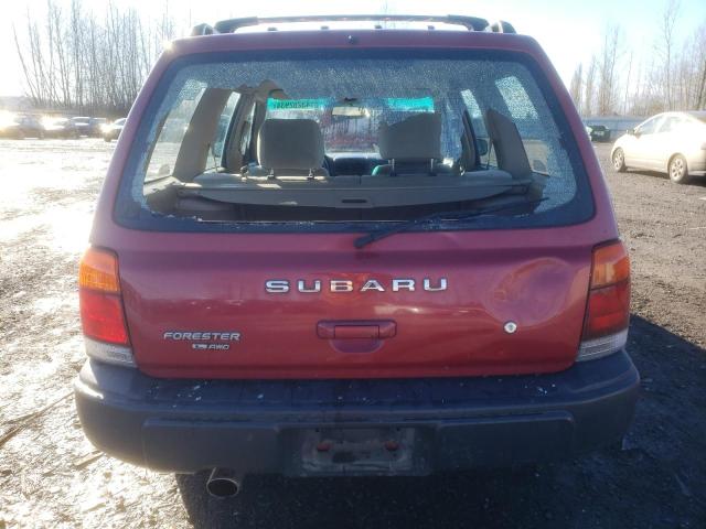 JF1SF635XXG750935 - 1999 SUBARU FORESTER L RED photo 6