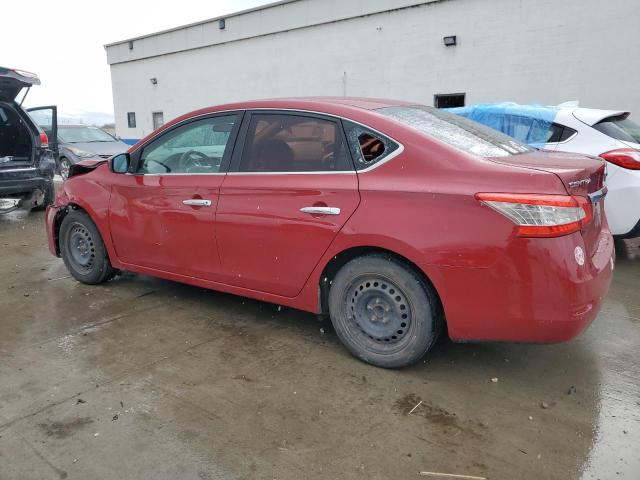 3N1AB7AP2DL661561 - 2013 NISSAN SENTRA S RED photo 2