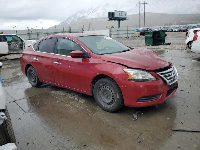 3N1AB7AP2DL661561 - 2013 NISSAN SENTRA S RED photo 4