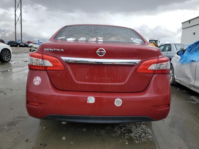 3N1AB7AP2DL661561 - 2013 NISSAN SENTRA S RED photo 6