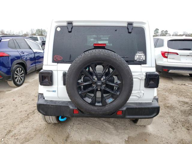 1C4JJXP61NW170246 - 2022 JEEP WRANGLER U SAHARA 4XE WHITE photo 6