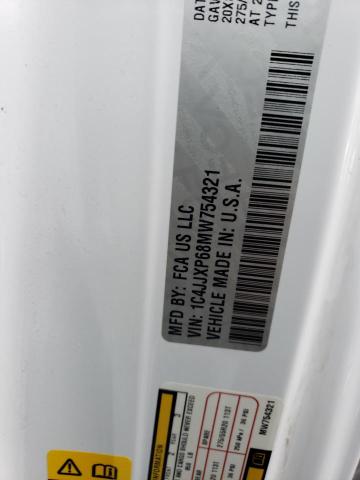 1C4JJXP68MW754321 - 2021 JEEP WRANGLER U SAHARA 4XE WHITE photo 12