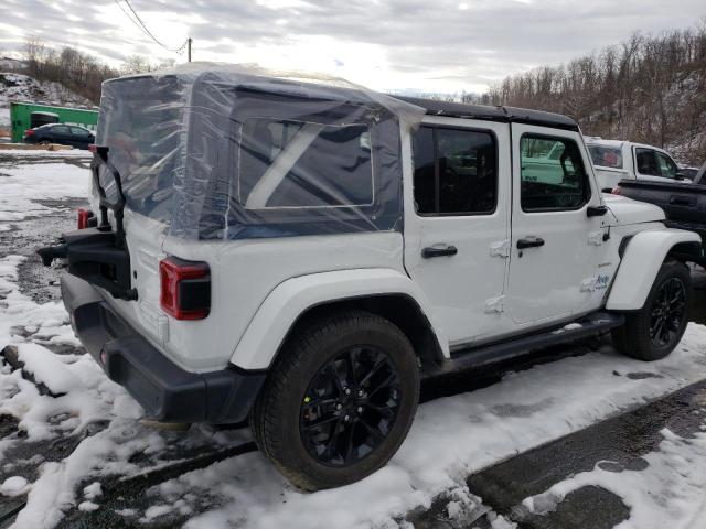 1C4JJXP68MW754321 - 2021 JEEP WRANGLER U SAHARA 4XE WHITE photo 3