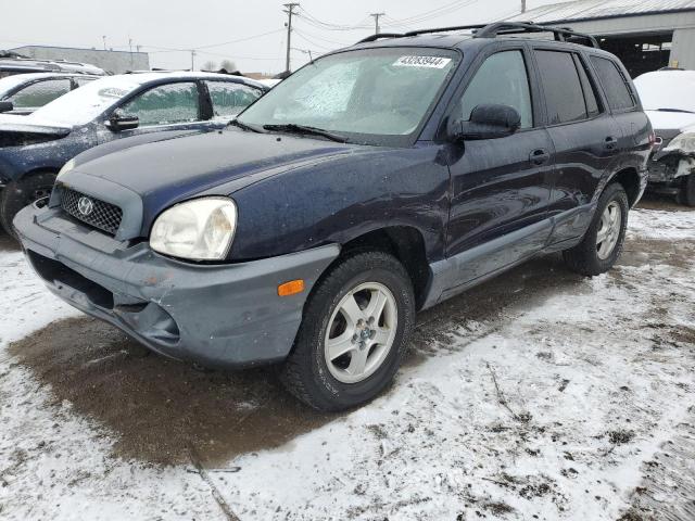 KM8SB12B04U643238 - 2004 HYUNDAI SANTA FE GL BLUE photo 1