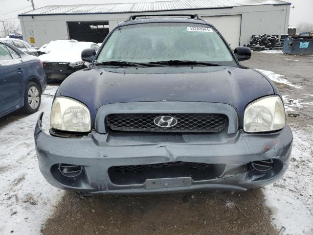 KM8SB12B04U643238 - 2004 HYUNDAI SANTA FE GL BLUE photo 5