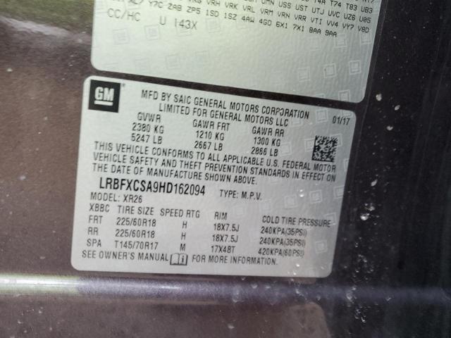 LRBFXCSA9HD162094 - 2017 BUICK ENVISION PREFERRED Grafit foto 13