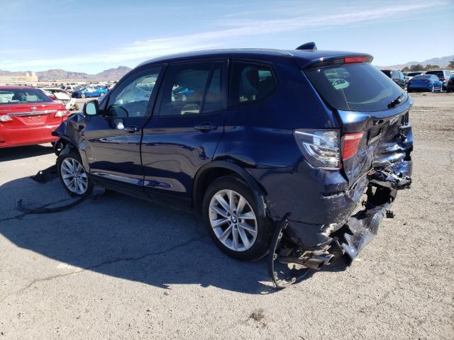 5UXWZ7C39H0X39358 - 2017 BMW X3 SDRIVE28I BLUE photo 2