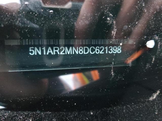 5N1AR2MN8DC621398 - 2013 NISSAN PATHFINDER S 黑色 照片 12