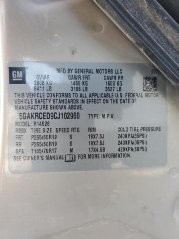 5GAKRCED9CJ102960 - 2012 BUICK ENCLAVE TAN photo 13