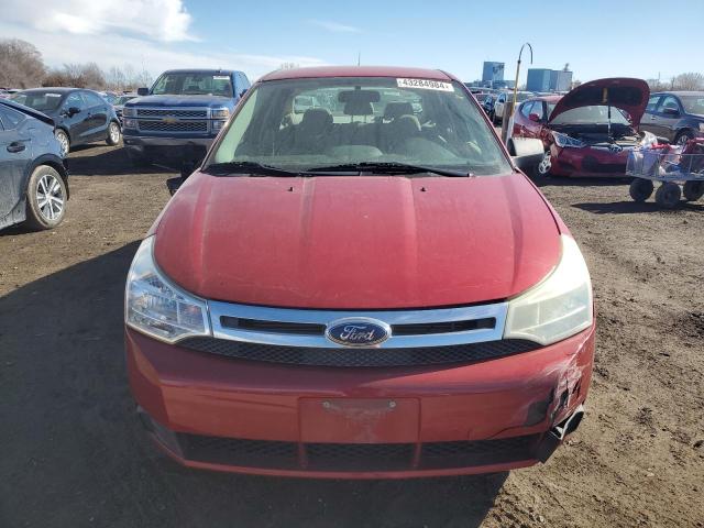 1FAHP34N99W254103 - 2009 FORD FOCUS S RED photo 5