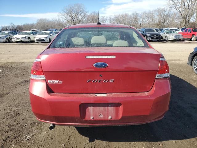 1FAHP34N99W254103 - 2009 FORD FOCUS S RED photo 6