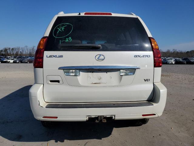 JTJBT20X260100325 - 2006 LEXUS GX 470 WHITE photo 6