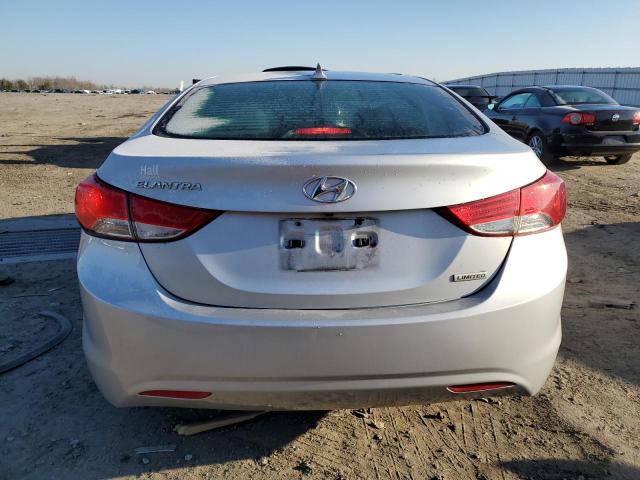 5NPDH4AEXCH111111 - 2012 HYUNDAI ELANTRA GLS SILVER photo 6