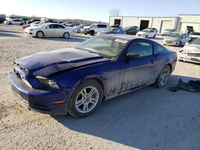 1ZVBP8AM2E5278104 - 2014 FORD MUSTANG BLUE photo 1