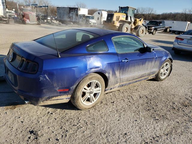 1ZVBP8AM2E5278104 - 2014 FORD MUSTANG BLUE photo 3