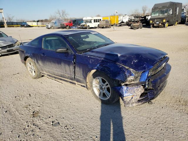 1ZVBP8AM2E5278104 - 2014 FORD MUSTANG BLUE photo 4