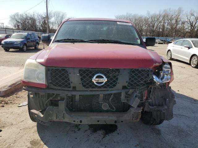 1N6AA07A27N227605 - 2007 NISSAN TITAN XE RED photo 5