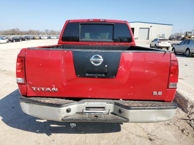 1N6AA07A27N227605 - 2007 NISSAN TITAN XE RED photo 6