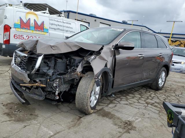 5XYPG4A31KG563436 - 2019 KIA SORENTO L GRAY photo 1