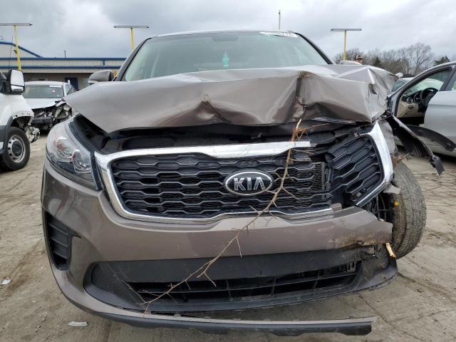 5XYPG4A31KG563436 - 2019 KIA SORENTO L GRAY photo 5