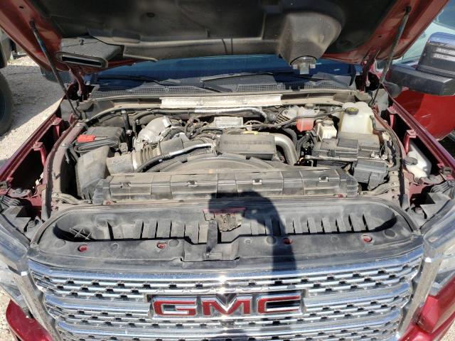 1GT49REY1LF129327 - 2020 GMC SIERRA K2500 DENALI MAROON photo 11