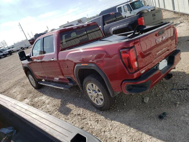 1GT49REY1LF129327 - 2020 GMC SIERRA K2500 DENALI MAROON photo 2