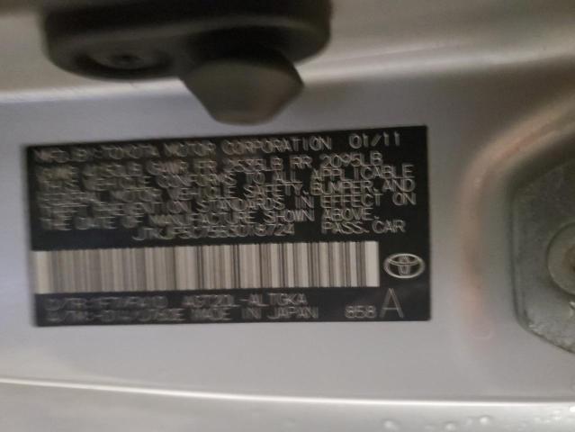 JTKJF5C75B3018724 - 2011 TOYOTA SCION TC ვერცხლისფერი ფოტო 12