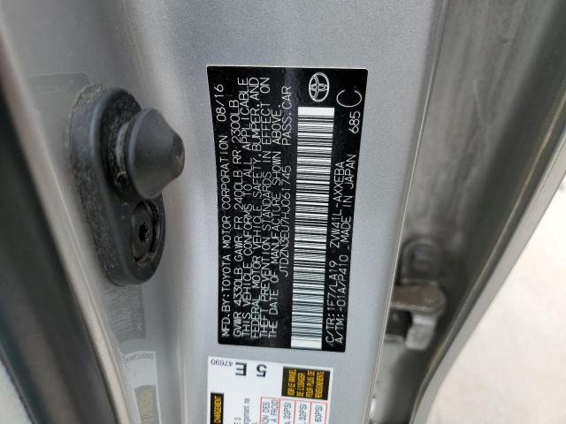 JTDZN3EU7HJ061745 - 2017 TOYOTA PRIUS V SILVER photo 12