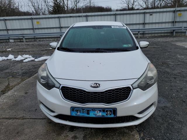 KNAFX4A66E5159712 - 2014 KIA FORTE LX WHITE photo 5