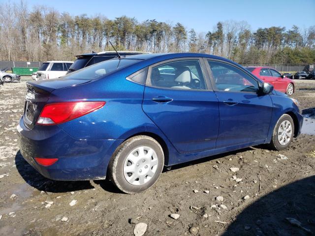 KMHCT4AE3HU331449 - 2017 HYUNDAI ACCENT SE BLUE photo 3