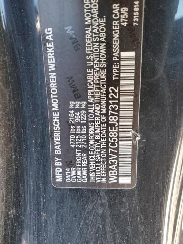 WBA3V7C58EJ873122 - 2014 BMW 428 I SULEV BLACK photo 12