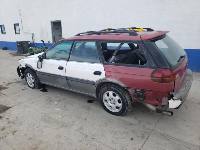 4S3BG6855V7619344 - 1997 SUBARU LEGACY OUTBACK RED photo 2