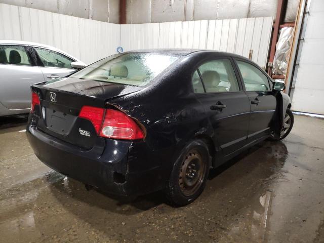 1HGFA15596L008771 - 2006 HONDA CIVIC LX BLACK photo 3