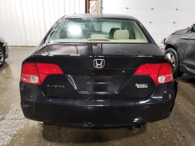 1HGFA15596L008771 - 2006 HONDA CIVIC LX BLACK photo 6