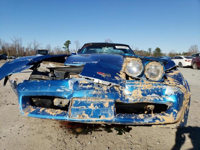 1G1AY8785C5111649 - 1982 CHEVROLET CORVETTE BLUE photo 5