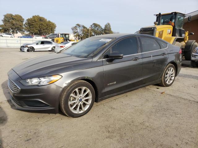 3FA6P0LU3HR224742 - 2017 FORD FUSION SE HYBRID GRAY photo 1