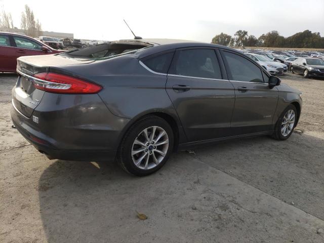 3FA6P0LU3HR224742 - 2017 FORD FUSION SE HYBRID GRAY photo 3