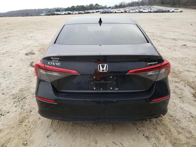 2HGFE2F58NH529498 - 2022 HONDA CIVIC SPORT BLACK photo 6