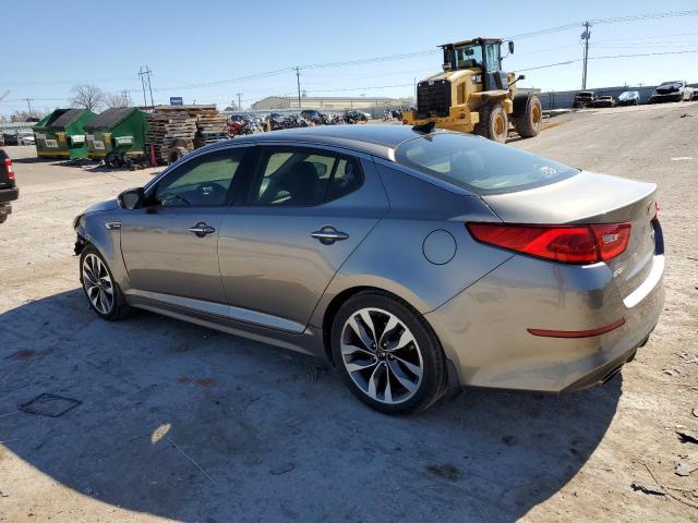 5XXGR4A63FG475924 - 2015 KIA OPTIMA SX GRAY photo 2