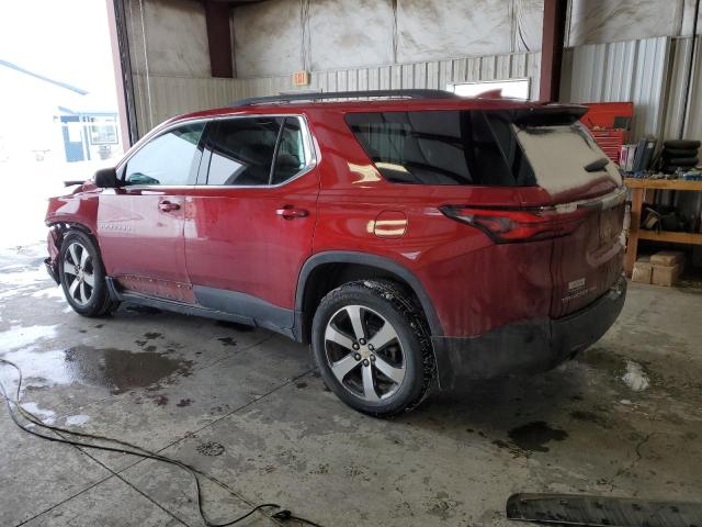 1GNEVHKW6NJ166247 - 2022 CHEVROLET TRAVERSE LT RED photo 2