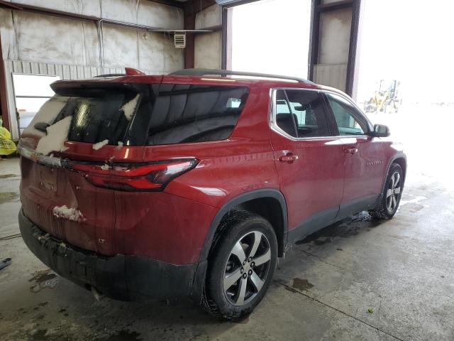 1GNEVHKW6NJ166247 - 2022 CHEVROLET TRAVERSE LT RED photo 3