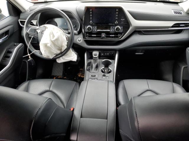 5TDGZRBHXMS559201 - 2021 TOYOTA HIGHLANDER XLE BLACK photo 8