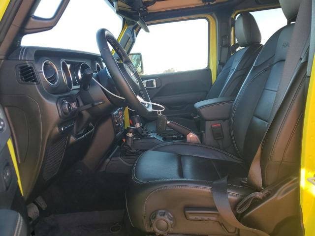 1C4JJXP64NW229242 - 2022 JEEP WRANGLER U SAHARA 4XE YELLOW photo 7