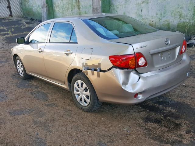 1NXBU40E89Z120663 - 2009 TOYOTA COROLLA BASE  photo 3