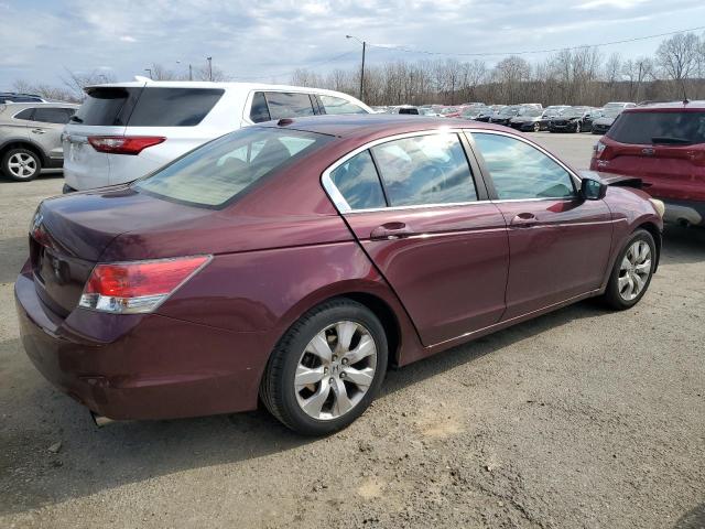 1HGCP26808A101662 - 2008 HONDA ACCORD EXL MAROON photo 3