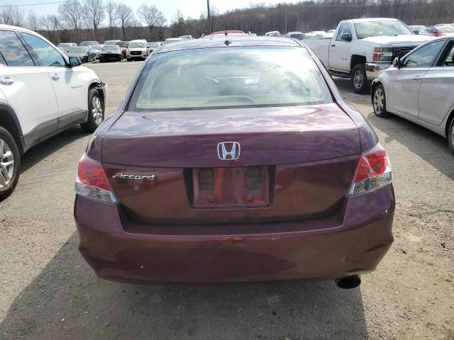 1HGCP26808A101662 - 2008 HONDA ACCORD EXL MAROON photo 6