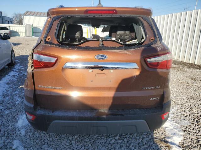 MAJ6S3KL9KC291442 - 2019 FORD ECOSPORT TITANIUM BROWN photo 6