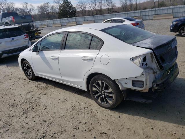 19XFB2F83EE037359 - 2014 HONDA CIVIC EX WHITE photo 2