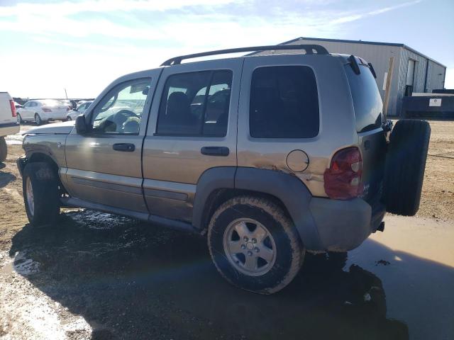 1J4GL48K47W694230 - 2007 JEEP LIBERTY SPORT TAN photo 2