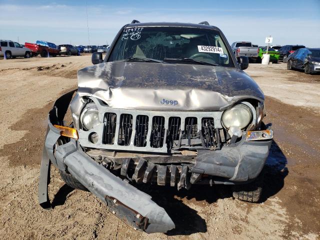 1J4GL48K47W694230 - 2007 JEEP LIBERTY SPORT TAN photo 5